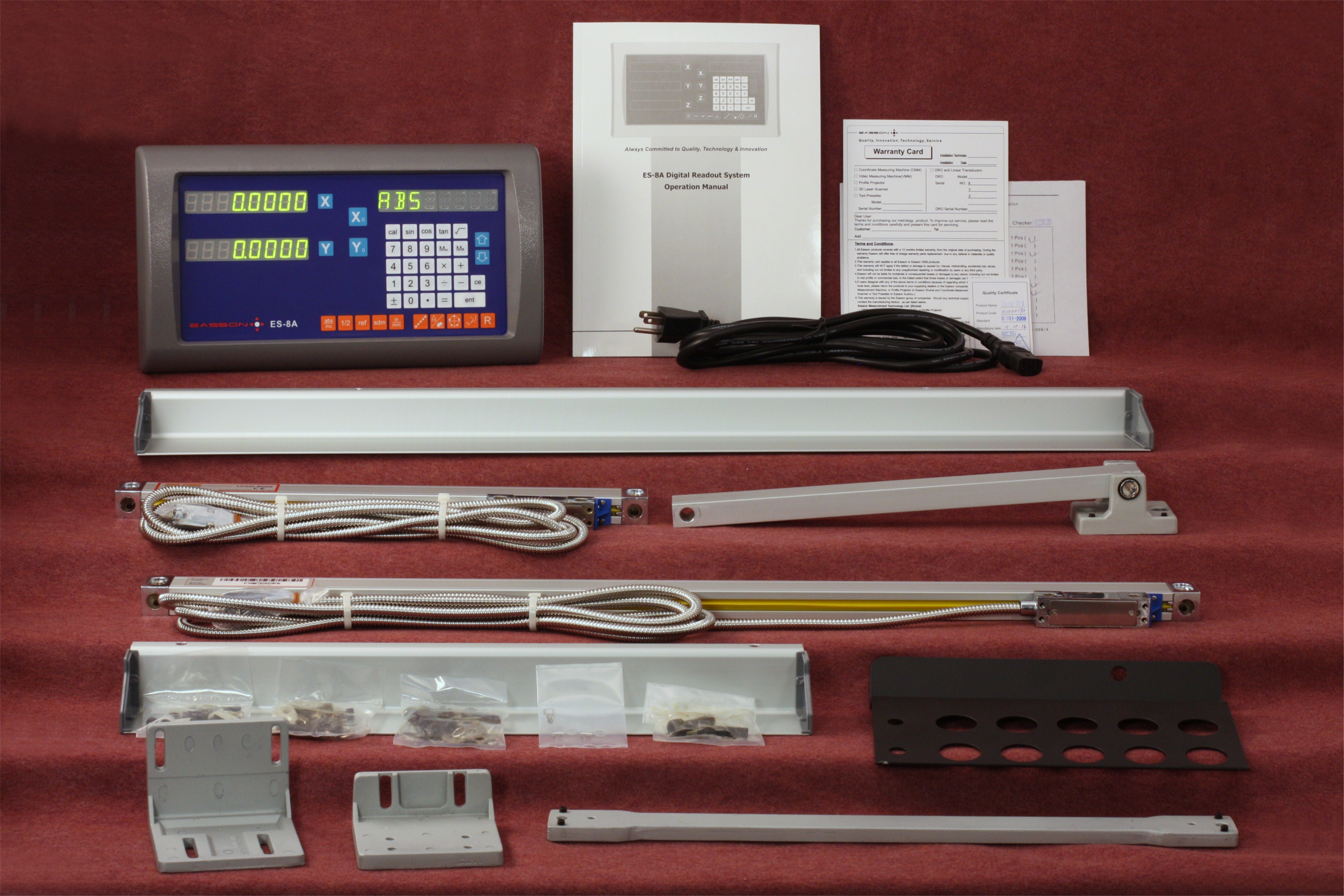 Easson ES8A 2 Axis Digital Readout Milling 14"x30" DRO Kit w 1 Year USA