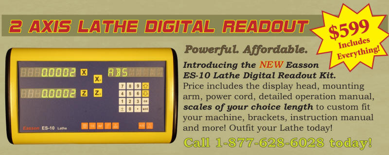 DRO PROS 2 Axis Easson Lathe Kit